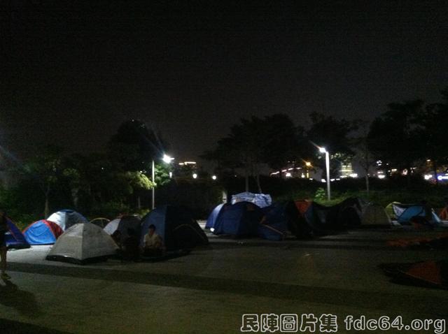 Tents Camping outside the Legislative Councill-1