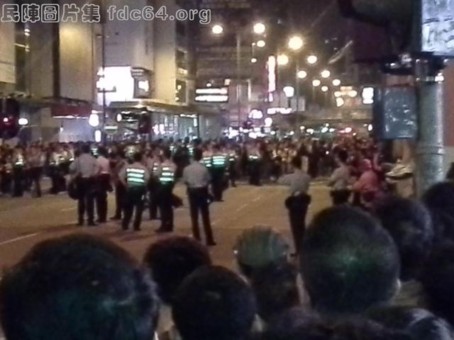 Demonstrators Confronting police overnight